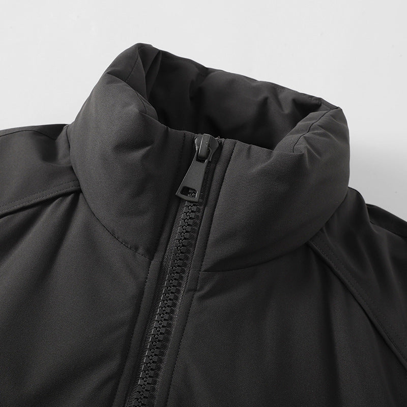 Men's Lightweight Harrington Jacket with Stand-Up Collar, Elastic Hem, and Two-Way Zipper Hudson & Parker