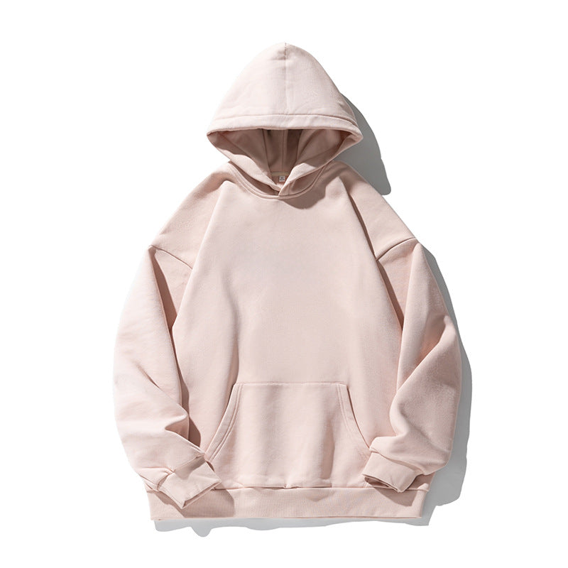 Unisex Boxy Hoodie with minimalist seam design, kangaroo pocket and extended back Hudson & Parker
