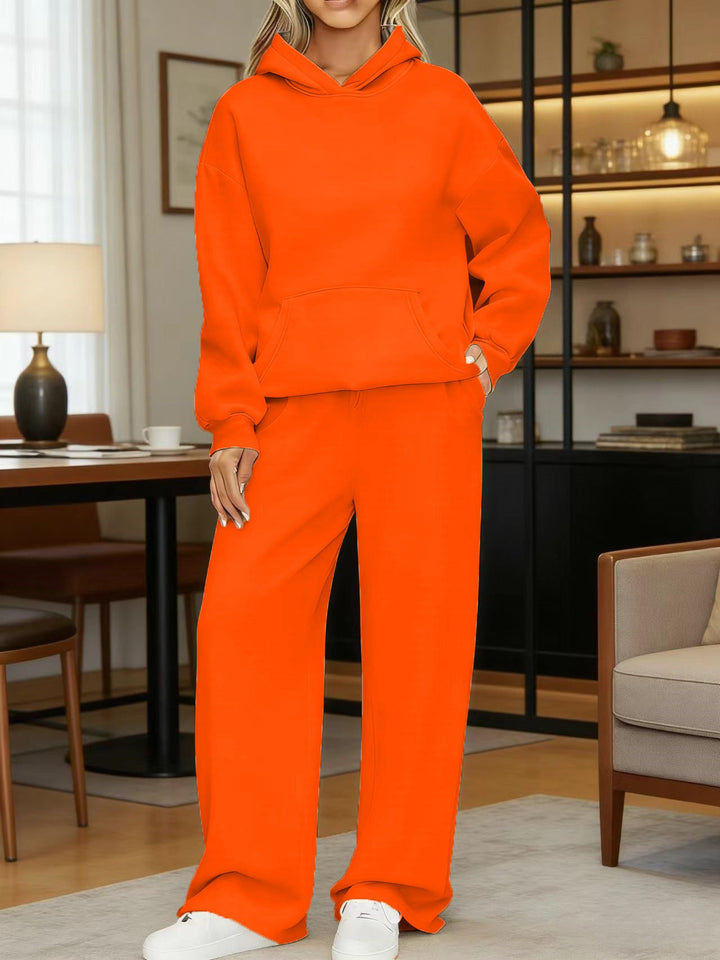 Women's cozy oversized hoodie and wide jogger pants set Hudson & Parker