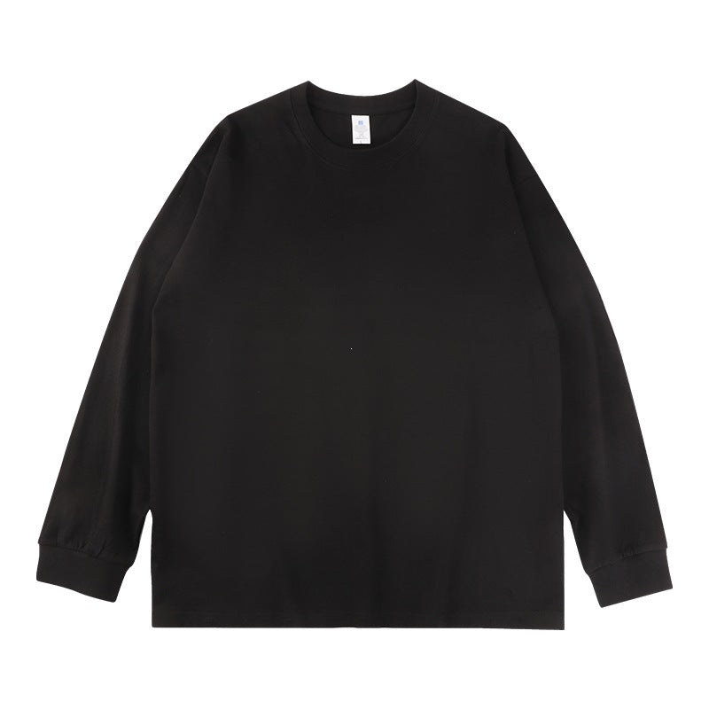 Unisex Oversize-Long Sleeve Sweatshirt with Crew Neck and Ribbed Cuffs Hudson & Parker