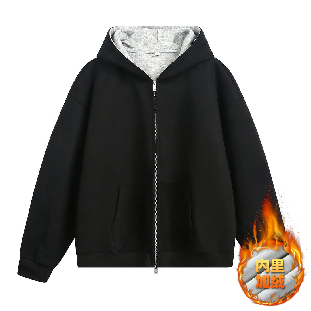 Unisex Oversized Hoodie with contrasting inner lining and deep kangaroo pocket Hudson & Parker