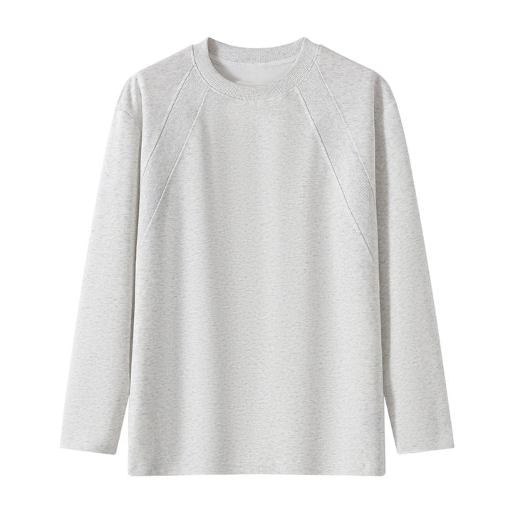 Unisex Oversize Long Sleeve Sweatshirt with Raglan Seams and Ribbed Round Neck Hudson & Parker