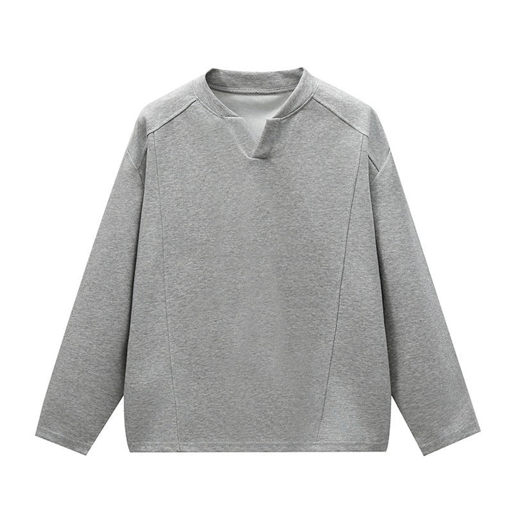 Unisex Oversize Round Neck Sweatshirt with Raglan Seams and Fine Texture Hudson & Parker