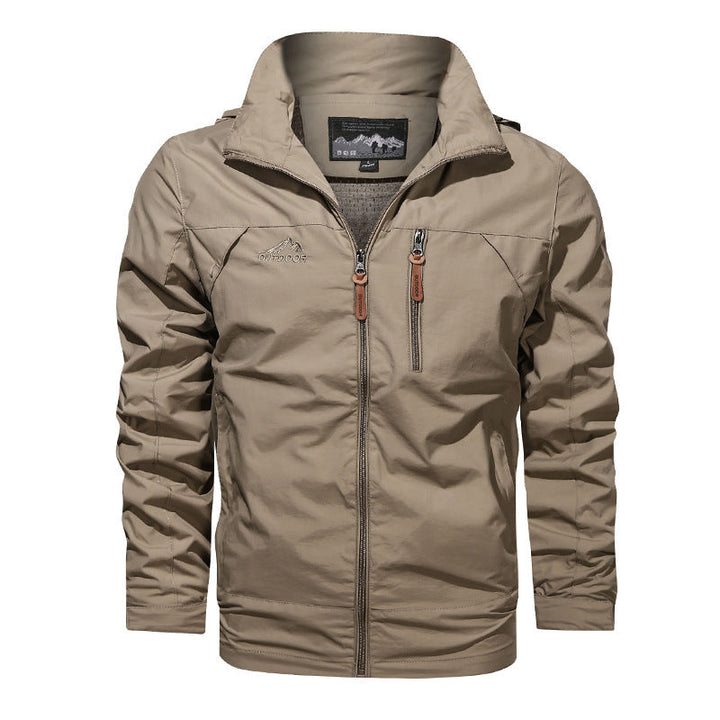 Men's lightweight outdoor jacket windbreaker with water-repellent coating and breathable mesh lining Hudson & Parker