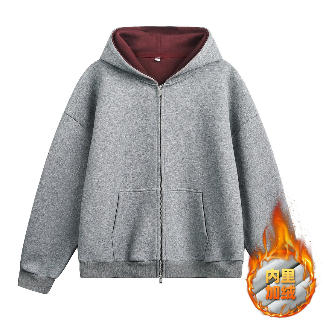 Unisex Oversized Hoodie with contrasting inner lining and deep kangaroo pocket Hudson & Parker