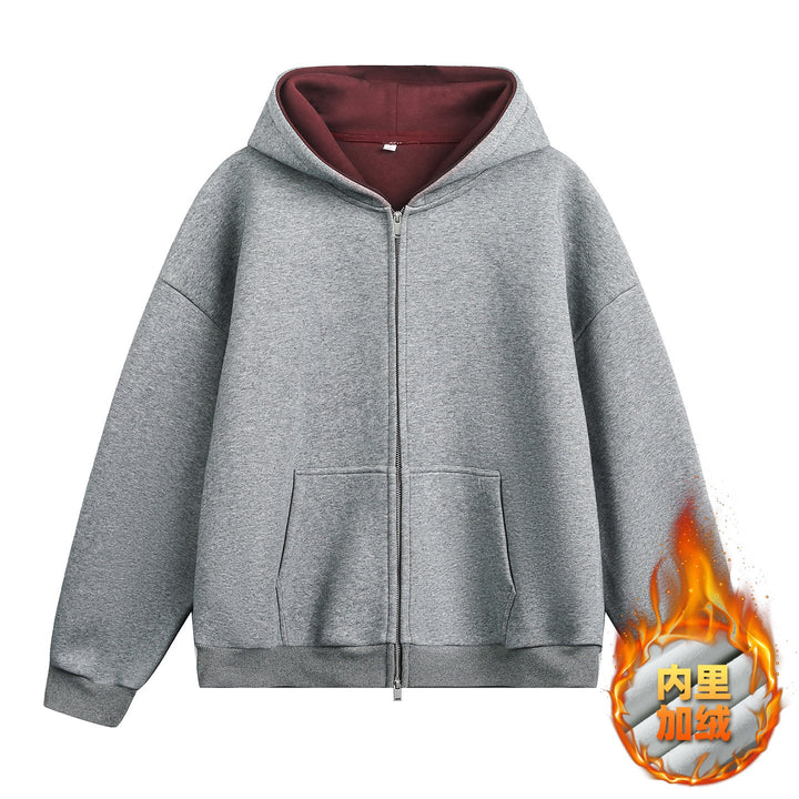 Unisex Oversized Hoodie with contrasting inner lining and deep kangaroo pocket Hudson & Parker
