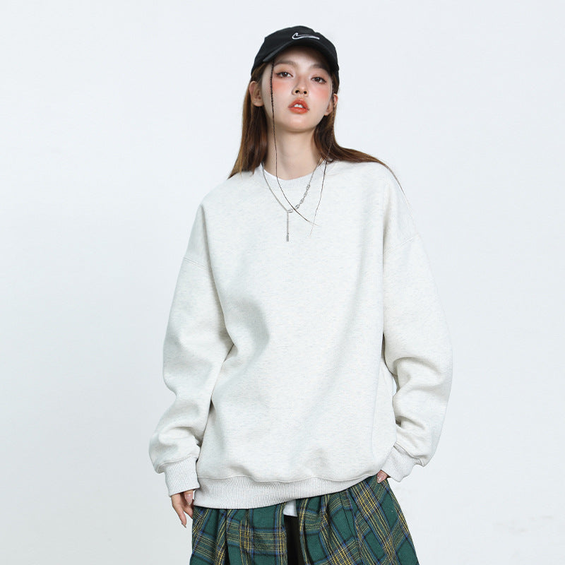 Unisex Oversize Sweatshirt with Round Neck and Wide Cuffs Hudson & Parker