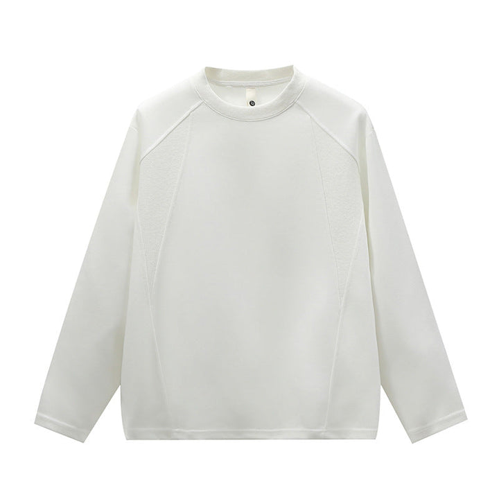 Unisex Oversize Round Neck Sweatshirt with Raglan Seams and Fine Texture Hudson & Parker
