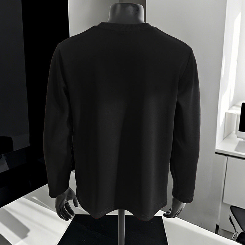 Men's Casual Raglan Sweatshirt with Crew Neck, Light Texture and Relaxed Fit Hudson & Parker