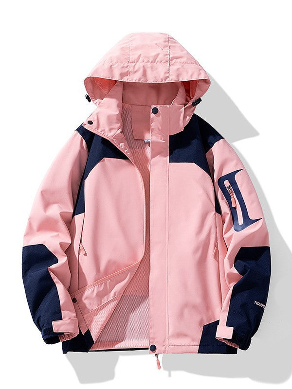 Men's Technical Outdoor Softshell Jacket with Hood, Arm Pocket and Mesh Lining Hudson & Parker