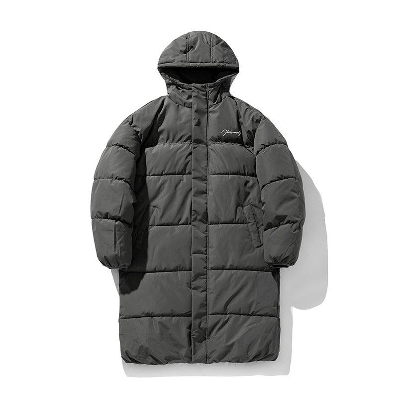 Unisex Oversize longer quilted coat with hood and padded thermal insulation Hudson & Parker