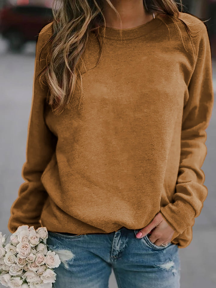 Women's Casual Oversized Sweatshirt with Crew Neck and Raglan Sleeves Hudson & Parker