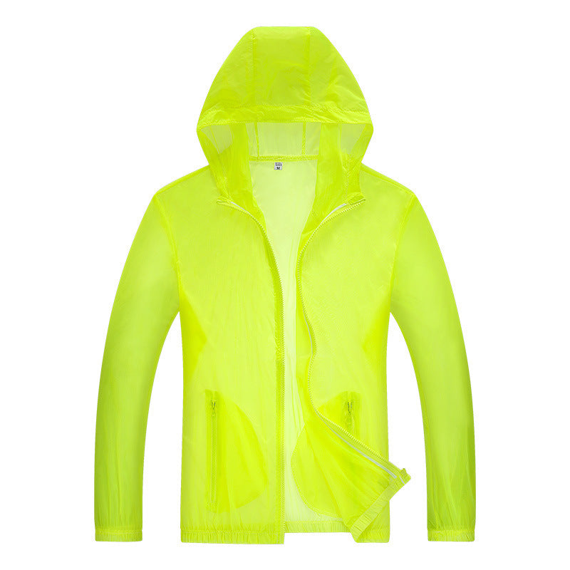 Men's ultralight rain jacket with adjustable hood area and reflective elements Hudson & Parker