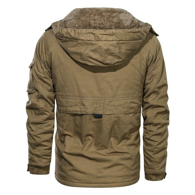 Men's military-inspired thermal parka with teddy lining and arm pocket Hudson & Parker