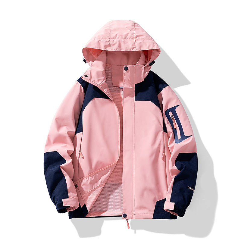 Men's Technical Outdoor Softshell Jacket with Hood, Arm Pocket and Mesh Lining Hudson & Parker