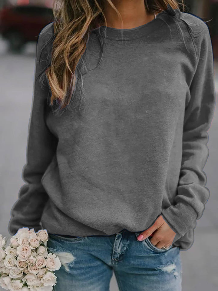 Women's Casual Oversized Sweatshirt with Crew Neck and Raglan Sleeves Hudson & Parker