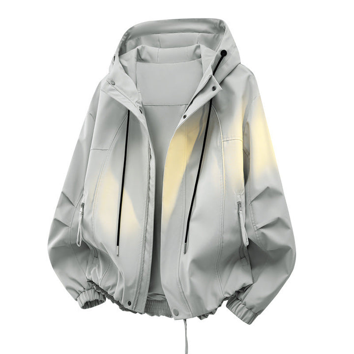 Men's Urban Tech Hoodie with weatherproof membrane, concealed zipper & elastic hem Hudson & Parker