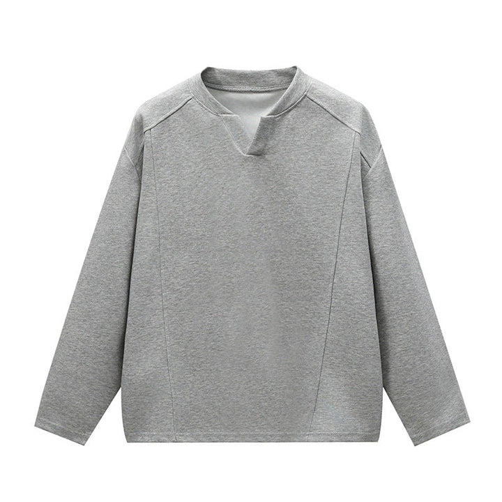 Unisex Oversize Round Neck Sweatshirt with Raglan Seams and Fine Texture Hudson & Parker