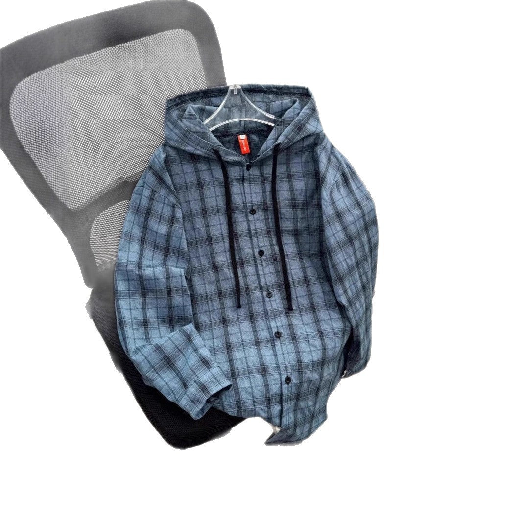Women's URBAN CHECK HOODIE WITH BUTTON DETAILS Hudson & Parker
