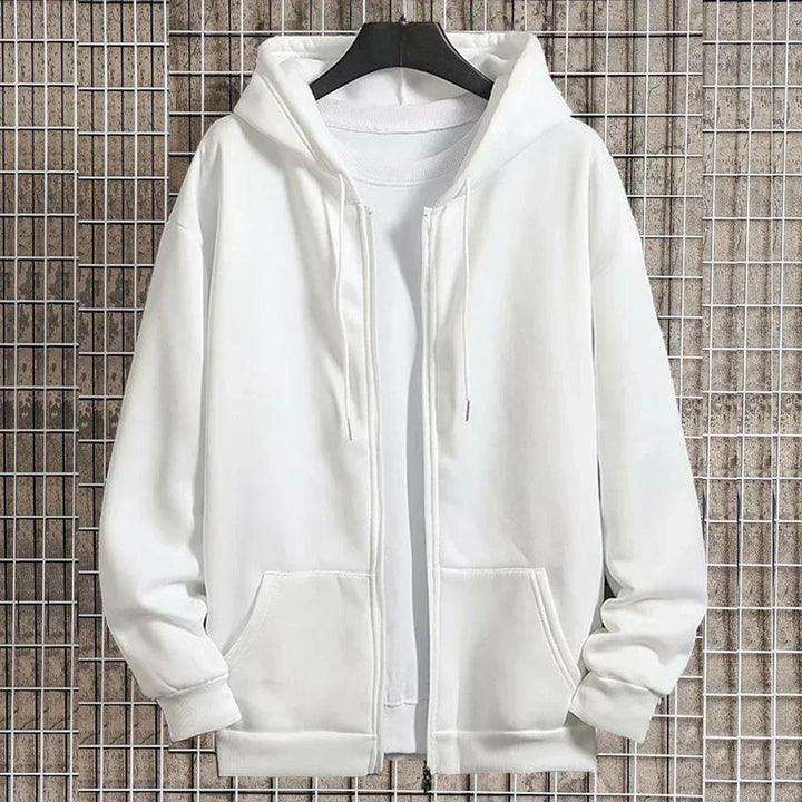 Unisex Zip-Hoodie with concealed zipper, minimalist silhouette and brushed inner lining Hudson & Parker