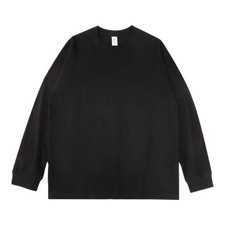 Unisex Oversize-Long Sleeve Sweatshirt with Crew Neck and Ribbed Cuffs Hudson & Parker