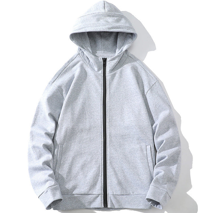 Unisex Oversize Hooded Zip Jacket made of soft fleece with a full zipper and side pockets Hudson & Parker