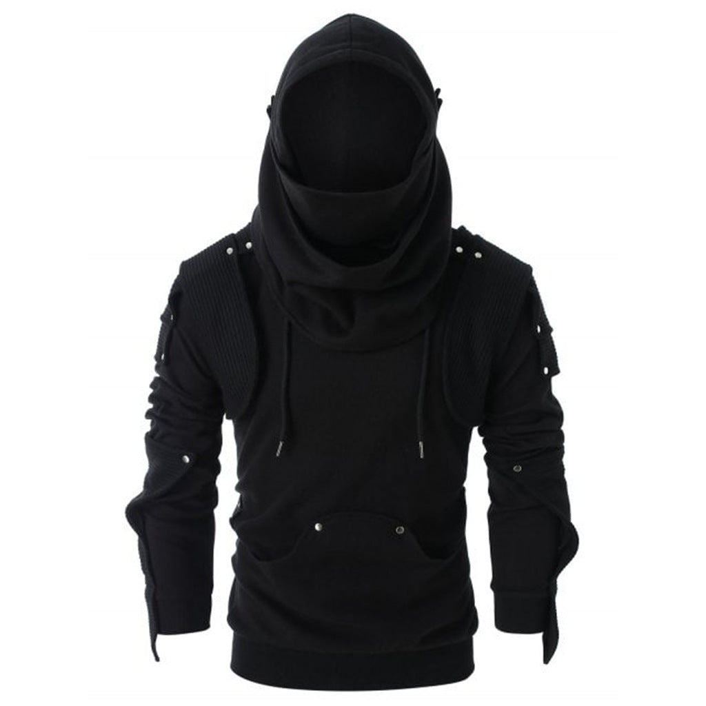 Men's Stylish Hoodie with Innovative Collar and Practical Pockets Hudson & Parker