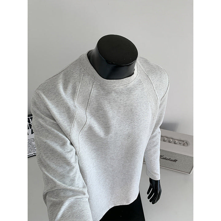 Men's Fine Long Sleeve Sweatshirt with Light Stand-up Collar and Raglan Seams Hudson & Parker