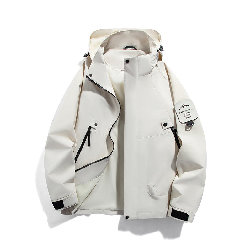 Men's wind and waterproof functional parka with zippered pockets and adjustable hood Hudson & Parker