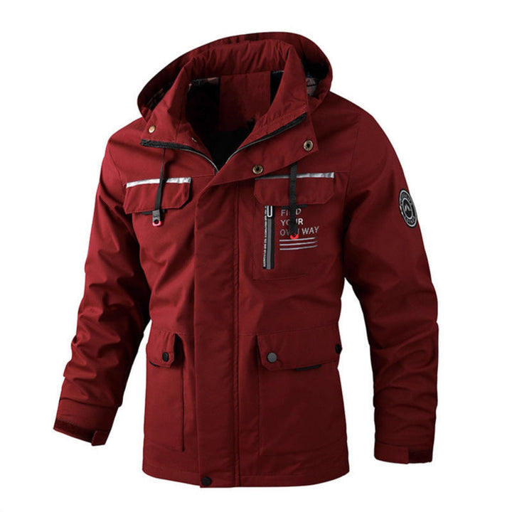 Men's water-repellent utility parka with hood, multiple pockets, and wind protection Hudson & Parker