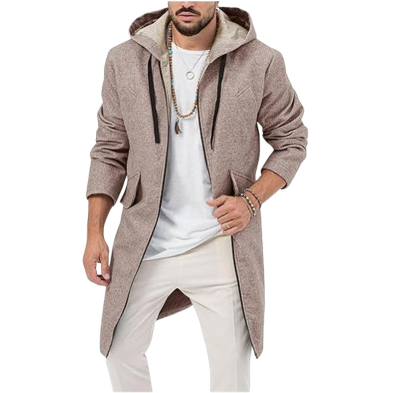 Men's Stylish Long Jacket with Hood Hudson & Parker