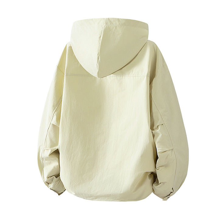 Women's lightweight hooded jacket with snap front, adjustable drawstring hem, and practical side pockets Hudson & Parker Fashion
