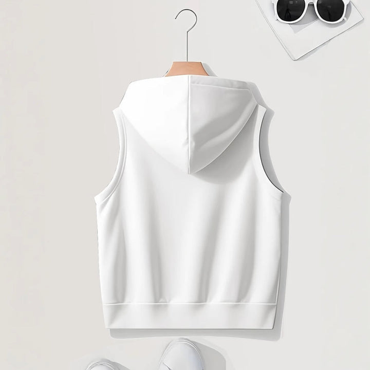 Ladies sporty hooded vest with zipper and practical pockets Hudson & Parker