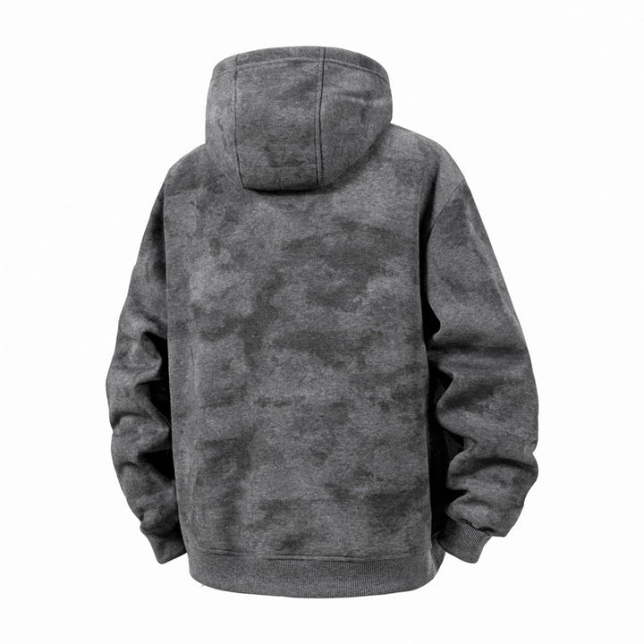 Unisex Oversized Hooded Zip Jacket made of heavy French Terry with Kangaroo Pockets Hudson & Parker