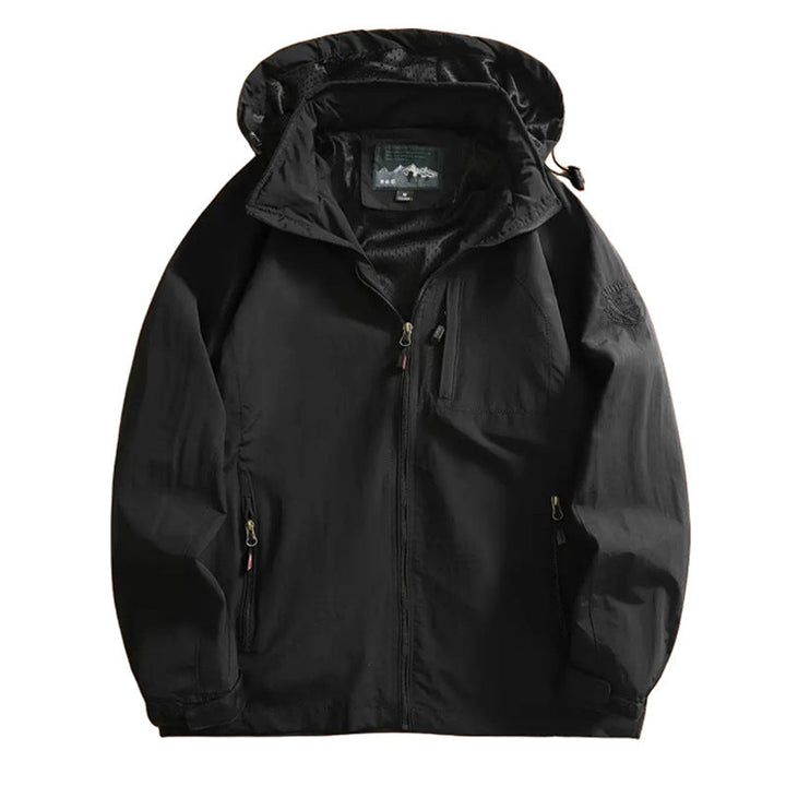 Men's lightweight outdoor jacket windbreaker with water-repellent coating and breathable mesh lining Hudson & Parker