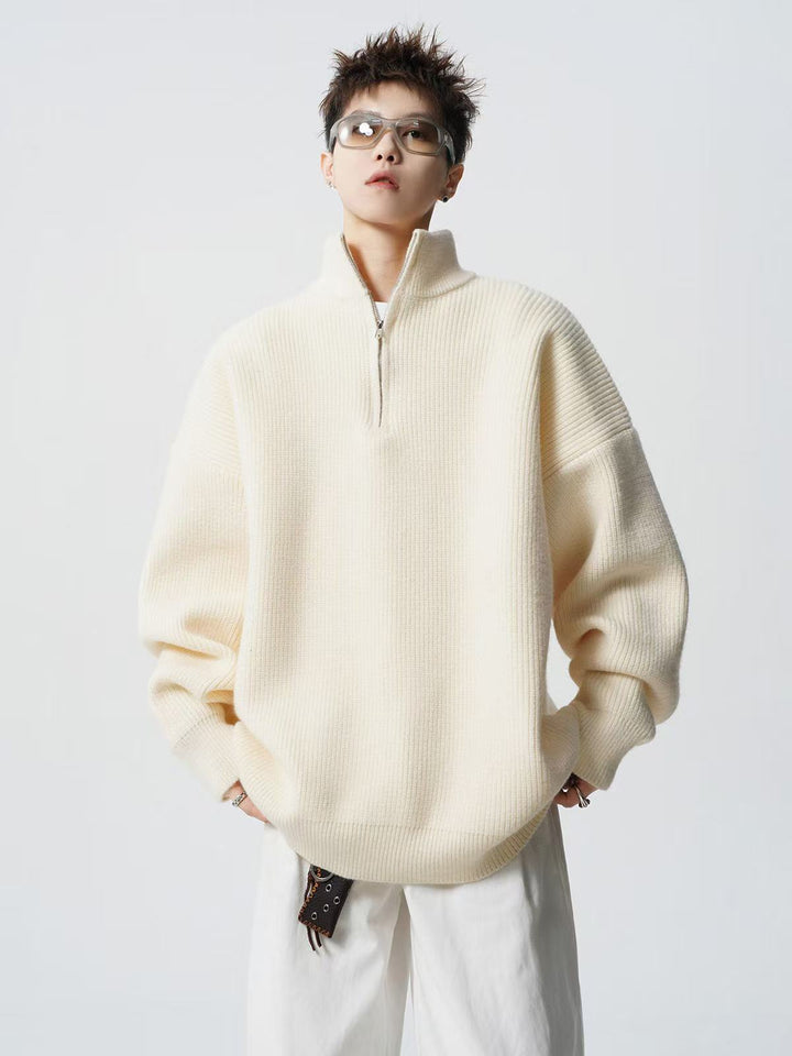Women's Urban Oversized Sweater with Stand-up Collar Hudson & Parker