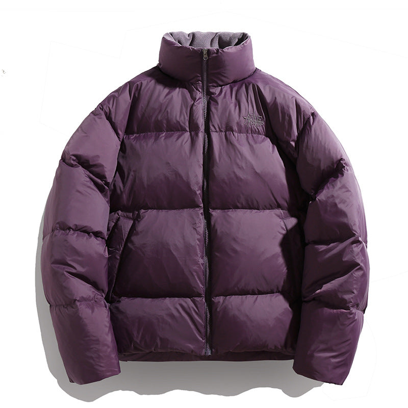 Unisex Short padded quilted jacket with high stand-up collar Hudson & Parker