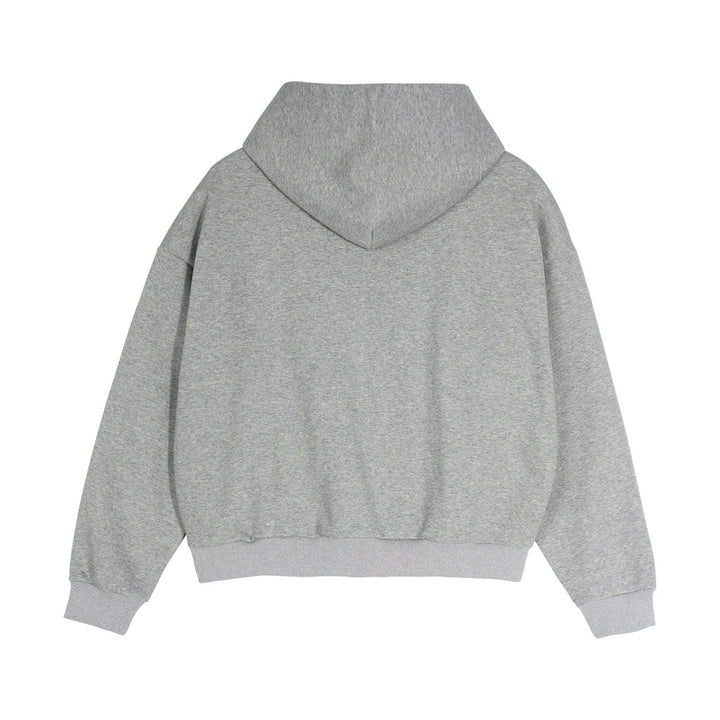 Unisex Zip Hoodie with plaid hood lining and boxy oversized fit Hudson & Parker