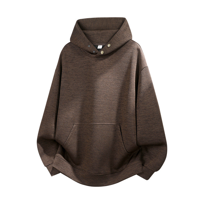Unisex Oversize Hoodie with High Collar Trim & Kangaroo Pocket Hudson & Parker