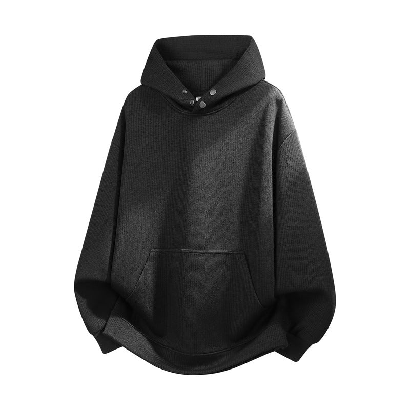 Unisex Oversize Hoodie with High Collar Trim & Kangaroo Pocket Hudson & Parker