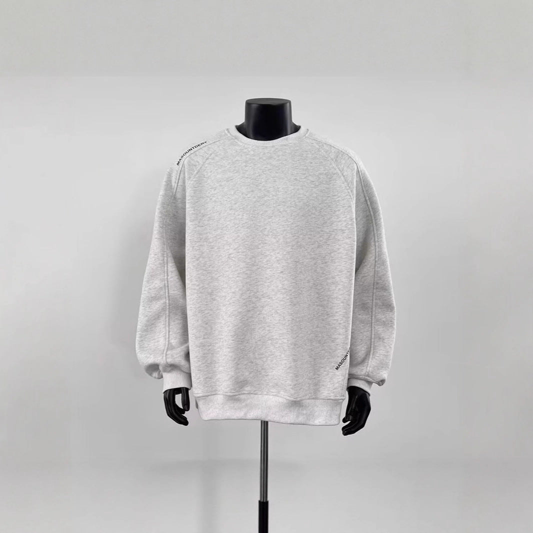 Men's Stylish Sweatshirt with Shoulder Patch Design Hudson & Parker