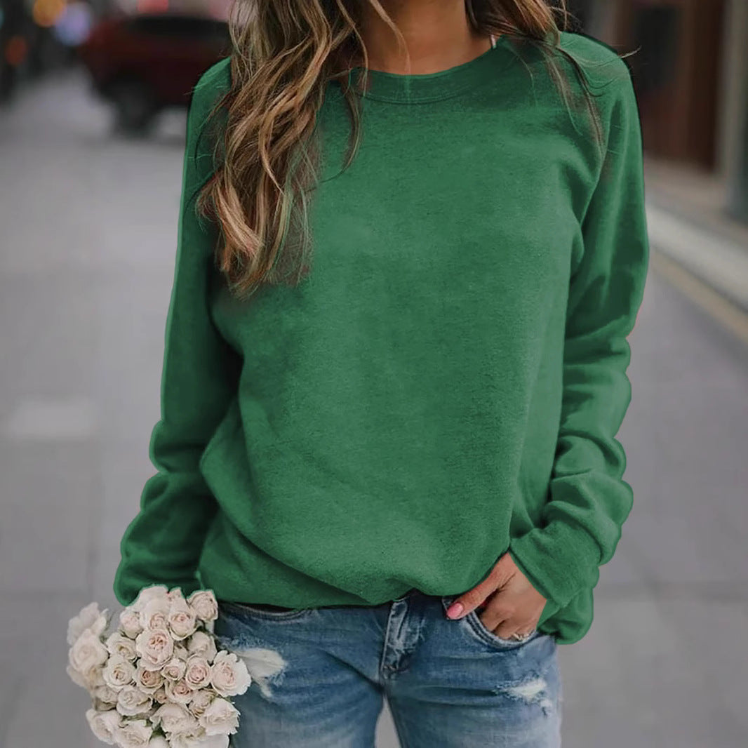 Women's Casual Oversized Sweatshirt with Crew Neck and Raglan Sleeves Hudson & Parker