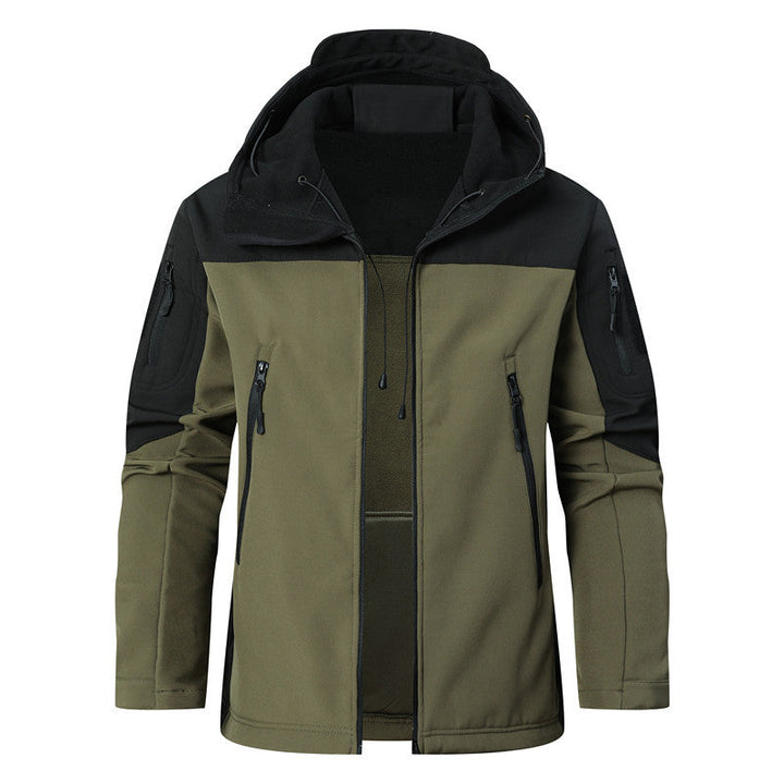 Men's windproof softshell jacket with hood and water-repellent membrane Hudson & Parker