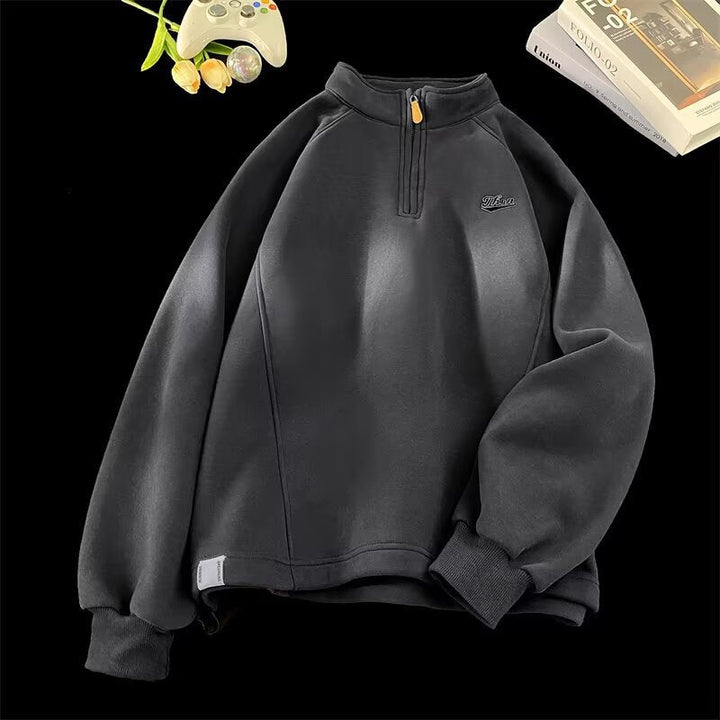 Ladies Urban Fleece Pullover with Stand-up Collar Hudson & Parker
