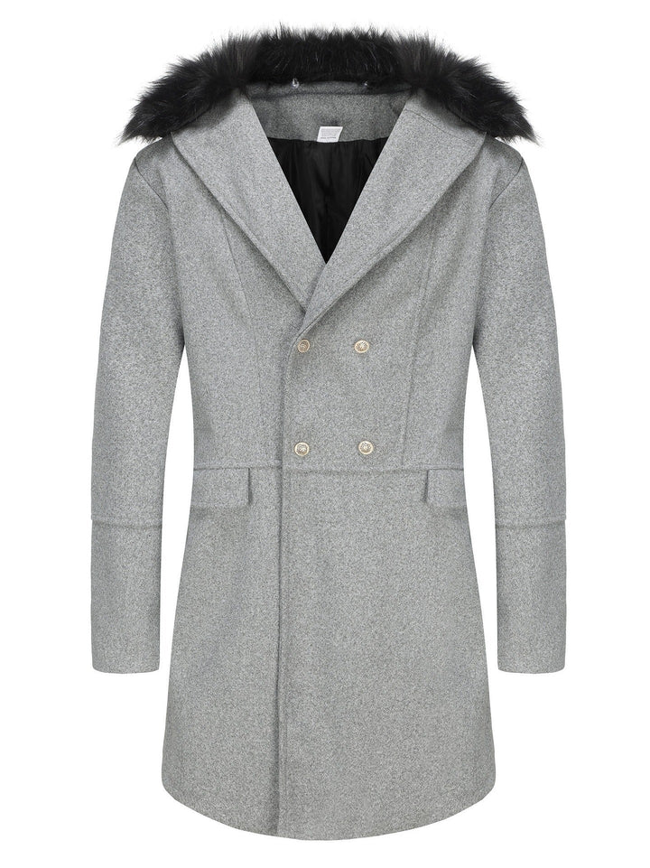 Men's Elegant Jacket with Faux Fur Collar Hudson & Parker