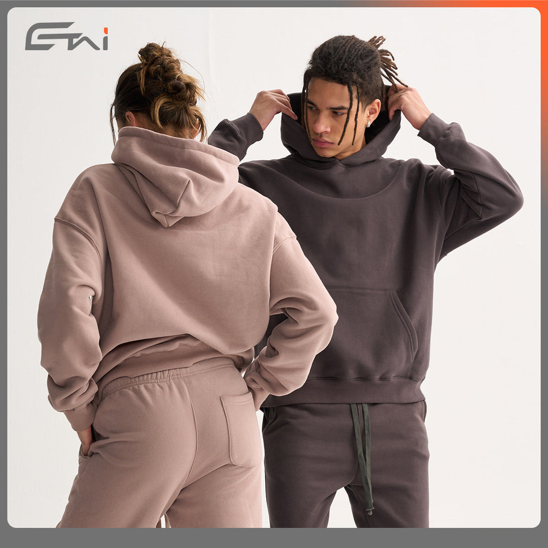 Unisex Oversize Hoodie with Drop Shoulder and Kangaroo Pocket Hudson & Parker