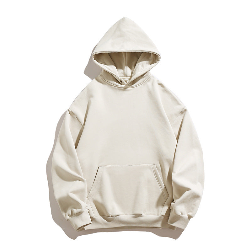 Unisex Relaxed-Fit Blend Hoodie with Pre-Washed Look and Kangaroo Pocket Hudson & Parker