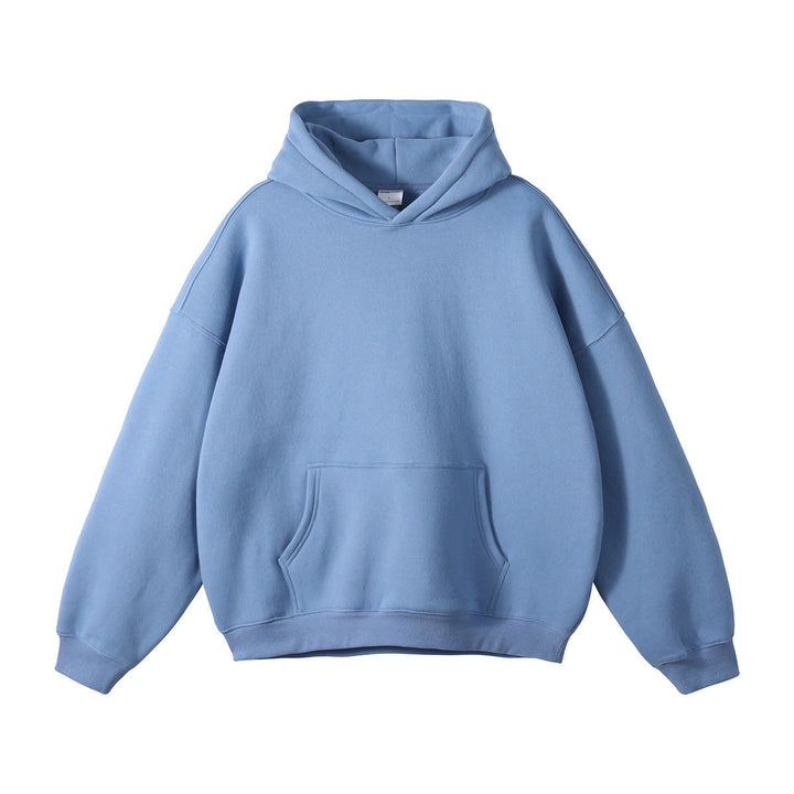 Unisex wide-cut hoodie with dropped shoulders, kangaroo pocket, and ribbed cuffs Hudson & Parker
