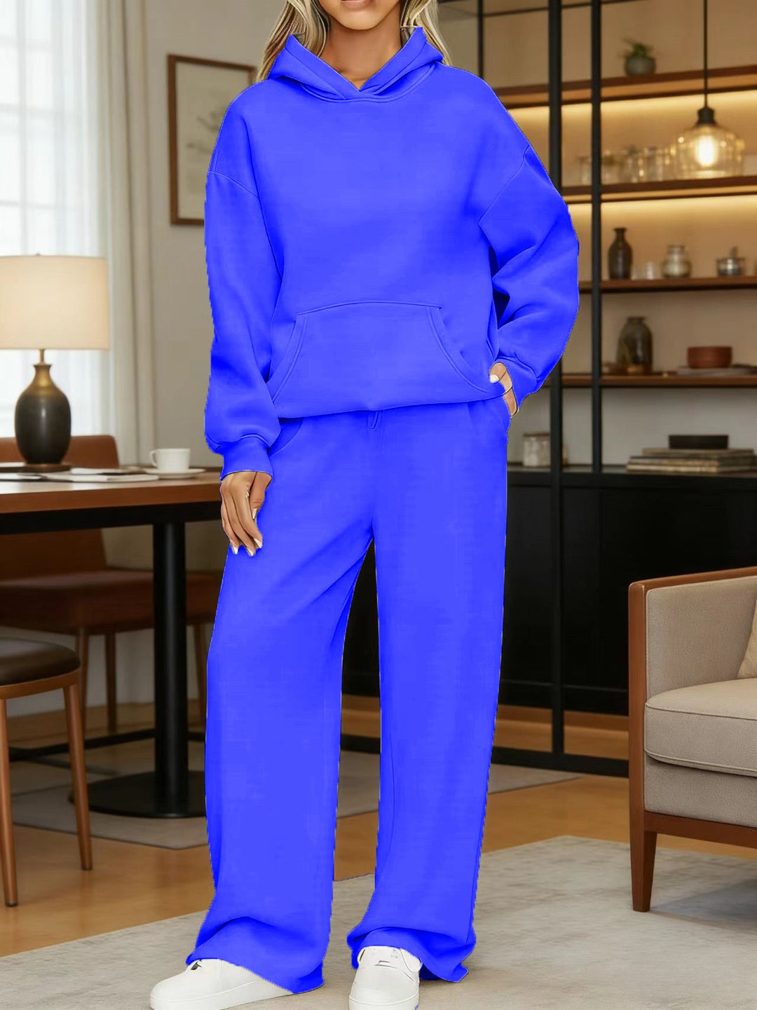 Women's cozy oversized hoodie and wide jogger pants set Hudson & Parker