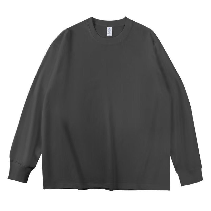 Unisex Oversize-Long Sleeve Sweatshirt with Crew Neck and Ribbed Cuffs Hudson & Parker